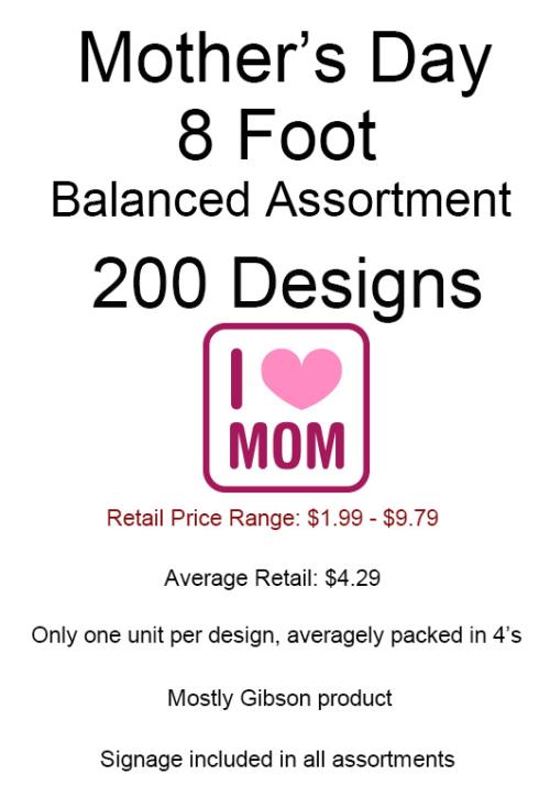 8 Foot Assortment 200 Designs