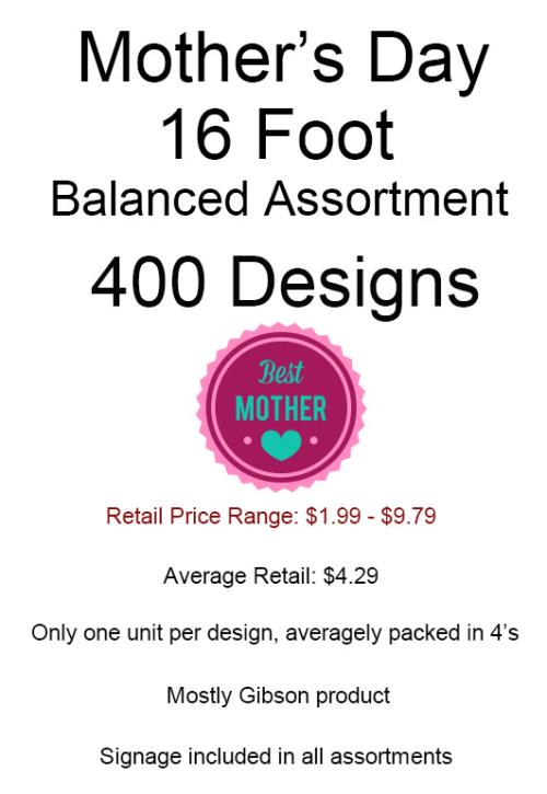 16 Foot Assortment 400 Designs