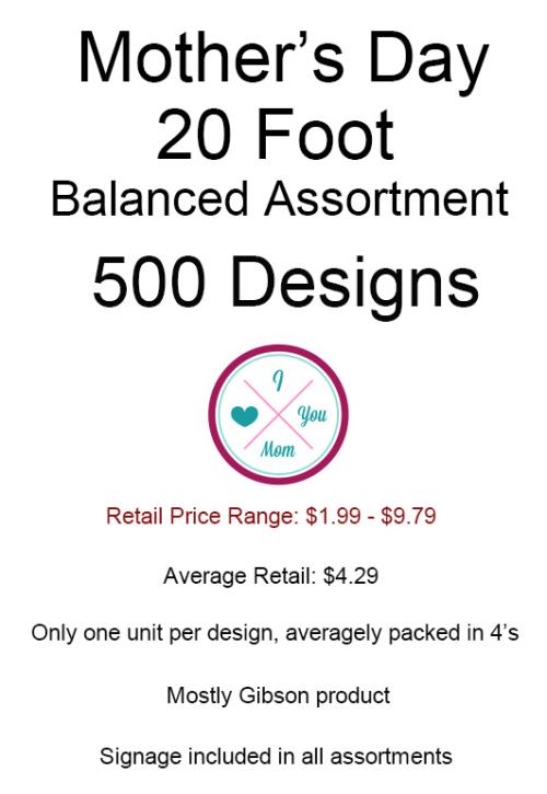 20 Foot Assortment 500 Designs