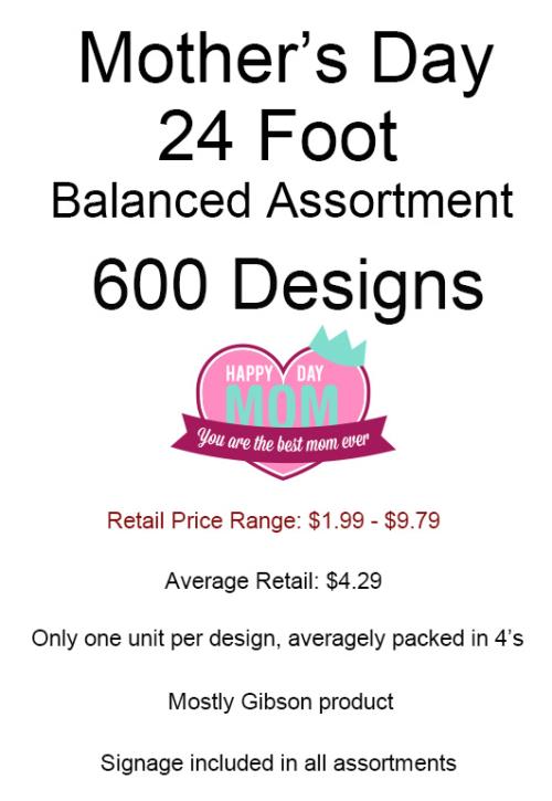 24 Foot Assortment 600 Designs