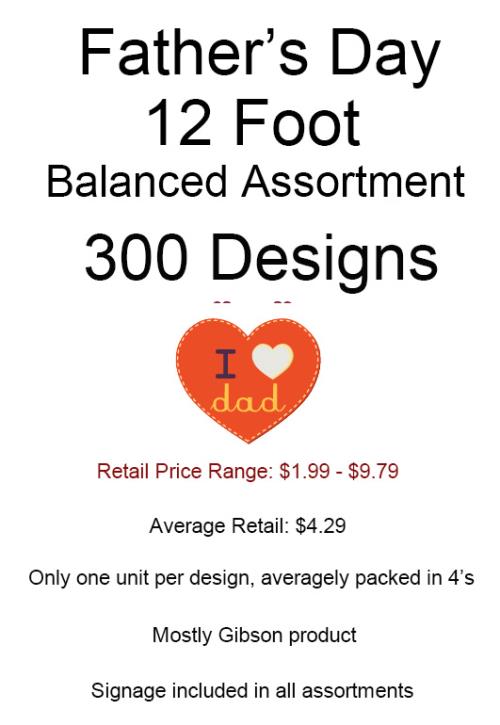 12 Foot Assortment 300 Designs