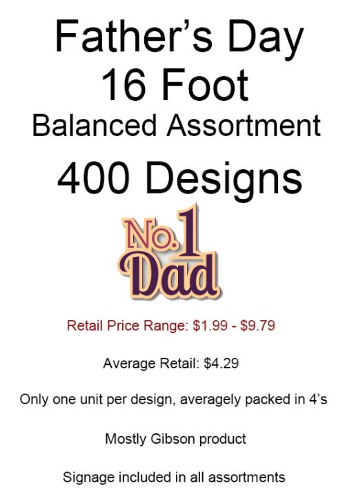 16 Foot Assortment 400 Designs