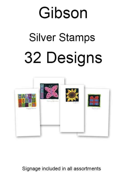 Silver Stamps 32pkg/2pc ea
