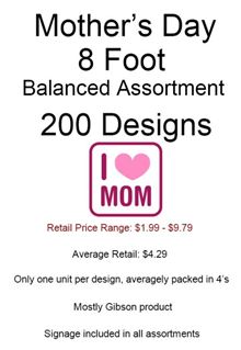 8 Foot Assortment 200 Designs