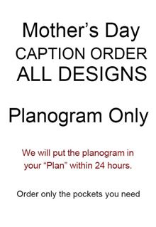 All Mday for Caption Order No Product