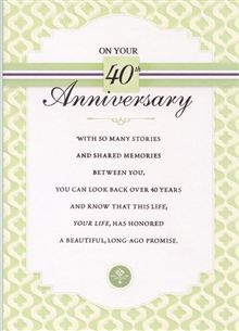 ANNIVERSARY 40TH