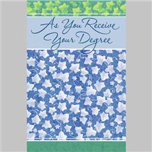 LEAVES W GREEN AND BLUE BKGRD