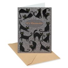 BLACK CATS GREEN EYES