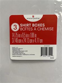 3 Shirt Boxes