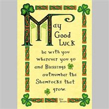 MAY GOOD LUCK TRAD IRISH