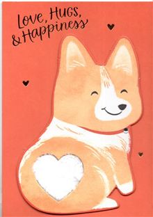 CORGI WITH FURRY HEART