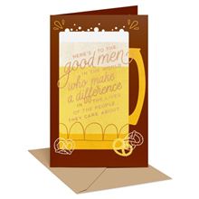 BEER GLASS WITH LETTERING