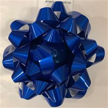 4.25 IN. BLUE CONFETTI GIFT BOW (1-COUNT)