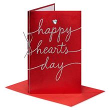 RED BKGD W SILVER LTG