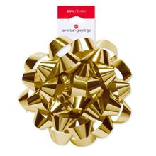 4.25 IN. GOLD GIFT BOW (1-COUNT)