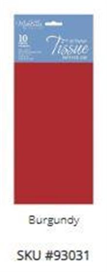 Tissue Burgandy 10 sheet