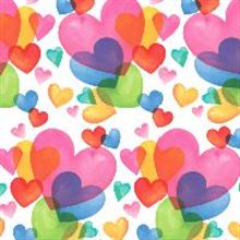 Scrw 20sq Feminine Watercolor Heart Toss