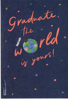 WORLD IS YOURS GLOBE W DIPLOMA