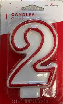 Birthday Numeral Candle 2