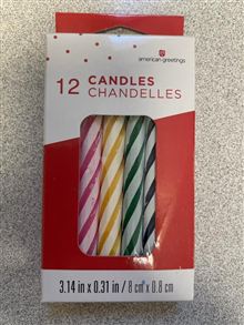 Birthday Candle Lg Spiral