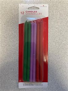 Birthday 5 Multi Color Candles