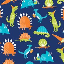 SCRW 20SQ JUVENILE DINOSAURS ON BLUE