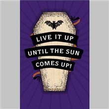 COFFIN WITH LETTERING