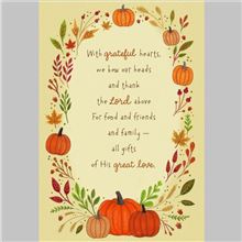 PUMPKIN AND LEAF WREATH