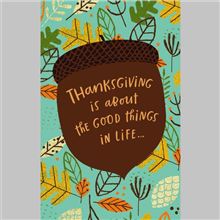 LARGE ACORN W LETTERING