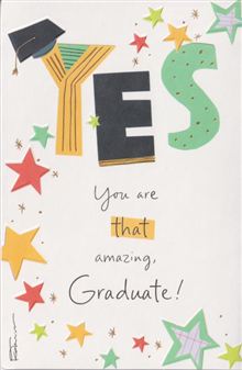 Yes With Grad Cap And Stars