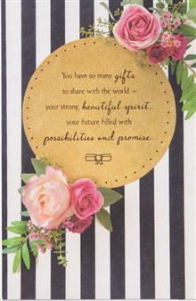 Flowers With Gold And Stripes