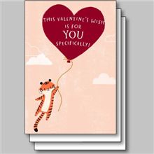 TIGER HOLDING BALLOON