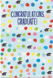 Dot Grad Cap Pattern Graduate