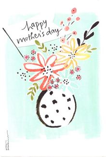 FLOWERS IN ROUND VASE