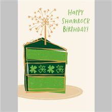 St  Pats Birthday Cake Slice