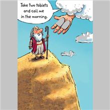 Moses Holding Tablet