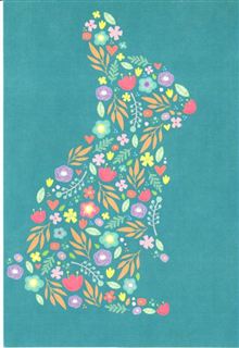 Bunny Made of Flowers