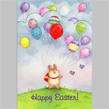 Bunny w Balloon Eggs