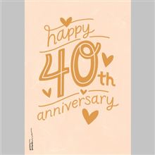 Gold Ltg w Hearts on Peach