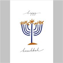 HAPPY HANUKKAH W MENORAH