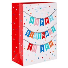 10 in. Medium Birthday Gift Bag, HB2U Banner