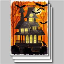 HAUNTED HOUSE AND PUMPKINS