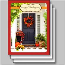 FRONT DOOR W AUTUMN DECOR