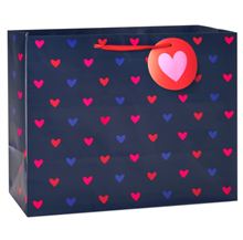 SBG VD L HORZ SML HEARTS NAVY