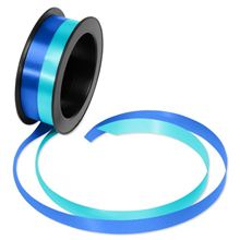 Curling Poly Ribbon Aqua, Royal Blue