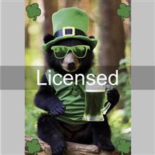 PHOTO BEAR W GREEN BEER