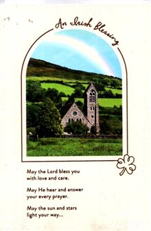 IRISH CHURCH W RAINBOW