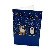 CATS CELEBRATE W CONFETTI