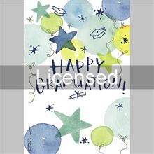 BALLOONS STARS GRAD CAPS