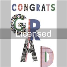 CONGRATS GRAD PATTERN LETTERS